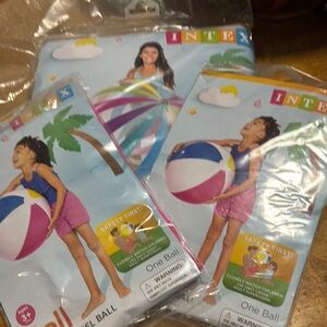 Adidas Blue and Pink Inflatable Beach Ball Party Set